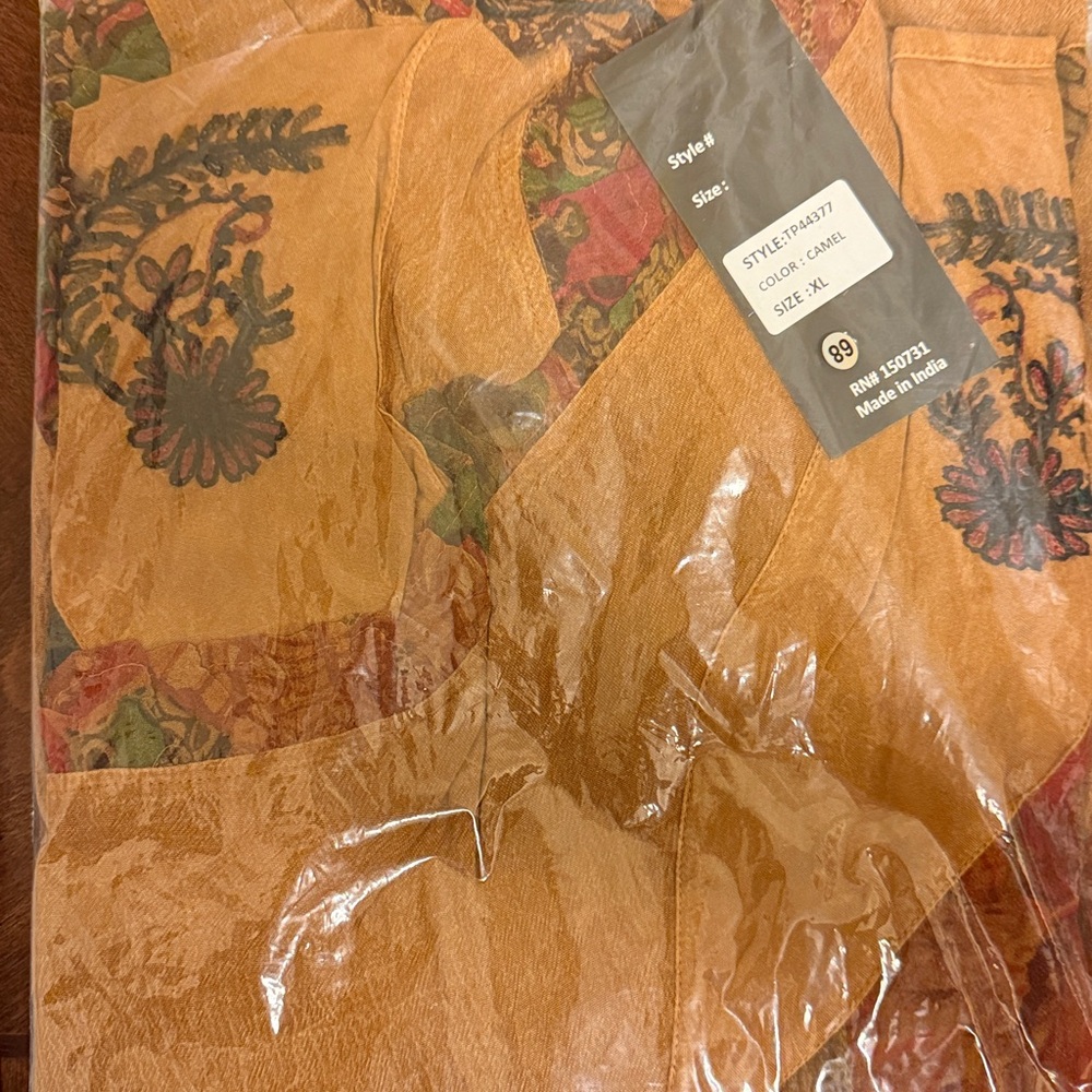 Young Threads camel long open duster cardigan shr… - image 3